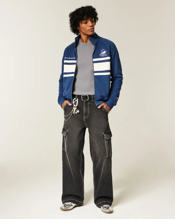 1998 FIFA World Cup France Grafik-Fleece-Trainingsjacke 1998 FIFA World Cup France Grafik-Fleece-Trainingsjacke