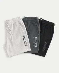 3er-Pack Shorts mit Logo in mittlerer Länge