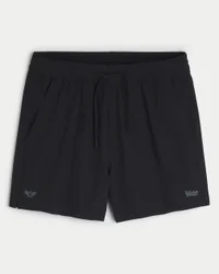 Active Shorts mit Logo in mittlerer Oberschenkellänge