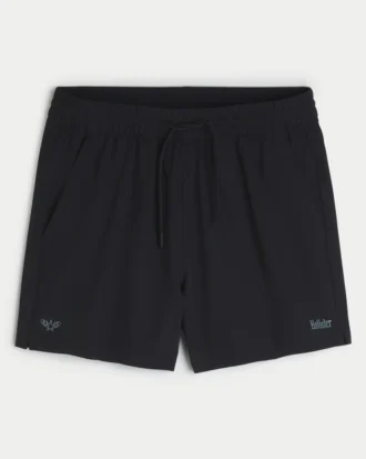 Active Shorts mit Logo in mittlerer Oberschenkellänge