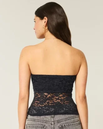 Allover-Spitzen-Tube-Top
