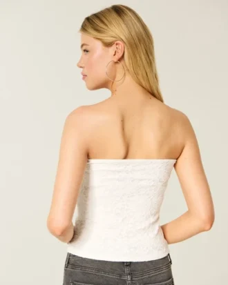 Allover-Spitzen-Tube-Top
