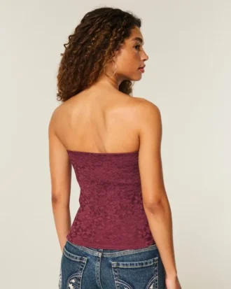 Allover-Spitzen-Tube-Top