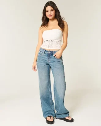 Allover-Spitzen-Tube-Top