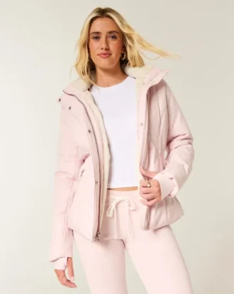 Allwetterjacke mit Kunstfellfutter