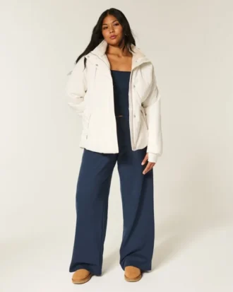 Allwetterjacke mit Kunstfellfutter