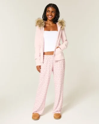 Always Cozy Hose mit weitem Bein
