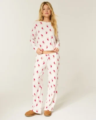 Always Cozy Hose mit weitem Bein