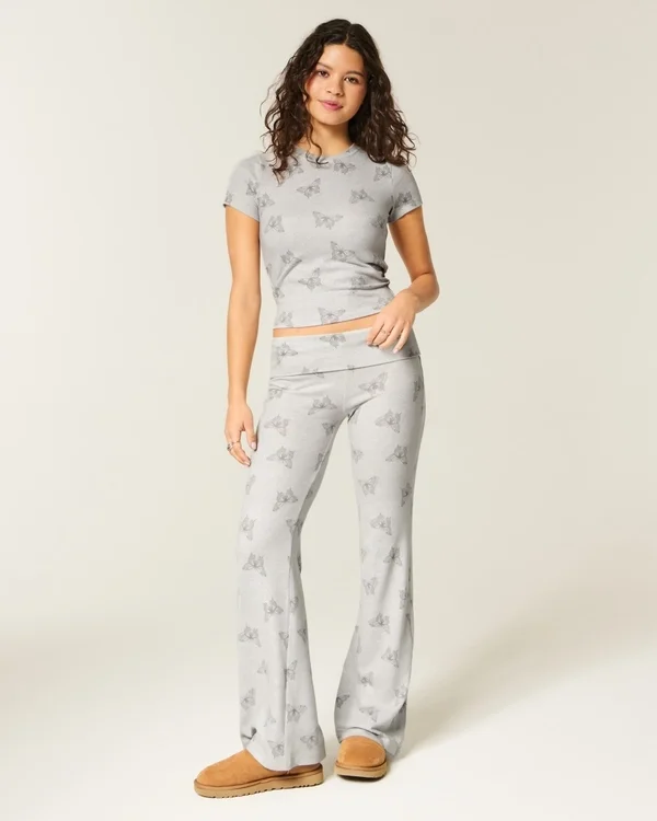 Always Cozy Strickhose mit umgeschlagenem Bund und ausgestelltem Bein Always Cozy Strickhose mit umgeschlagenem Bund und ausgestelltem Bein