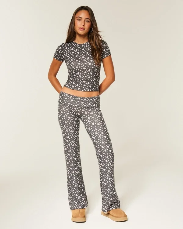 Always Cozy Strickhose mit umgeschlagenem Bund und ausgestelltem Bein Always Cozy Strickhose mit umgeschlagenem Bund und ausgestelltem Bein