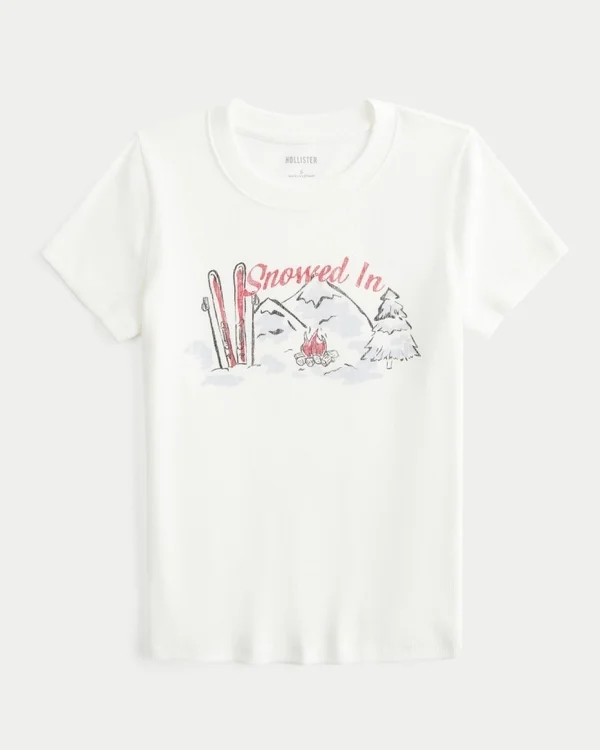 Baby-T-Shirt mit „Snowed In”-Grafik Baby-T-Shirt mit „Snowed In”-Grafik