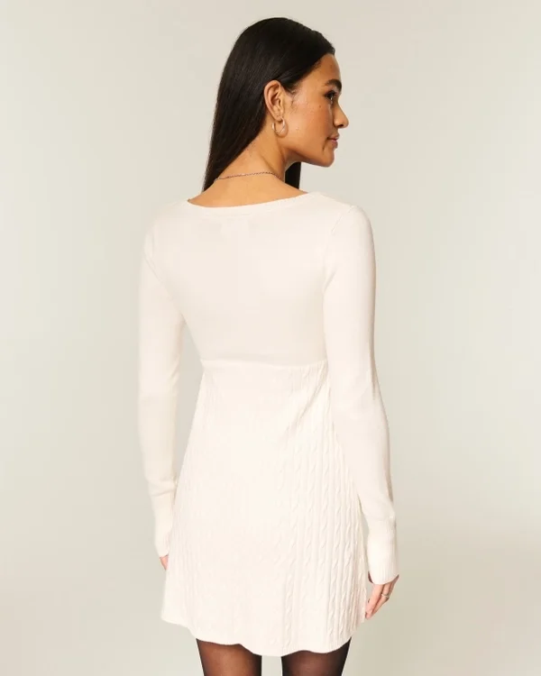 Babydoll-Pullover-Minikleid Babydoll-Pullover-Minikleid