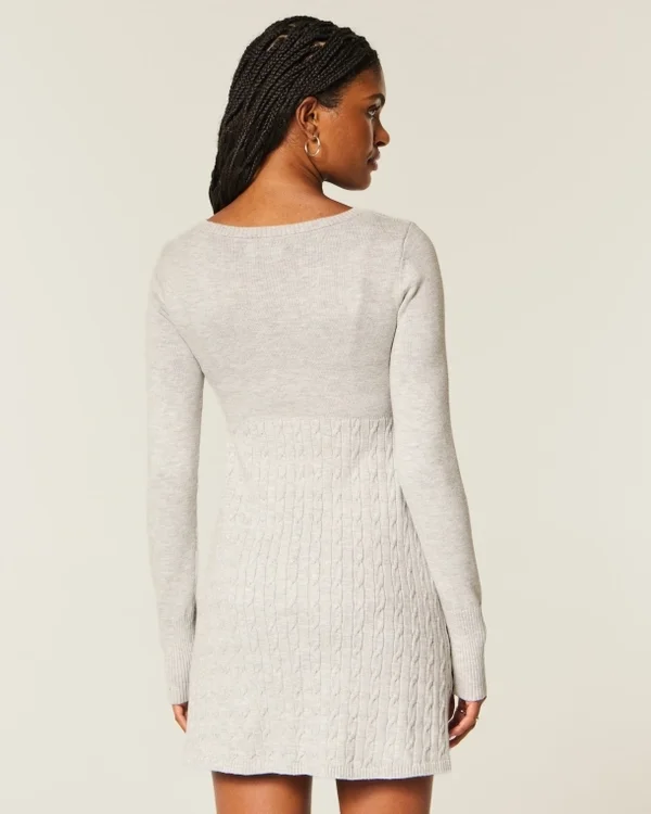 Babydoll-Pullover-Minikleid Babydoll-Pullover-Minikleid