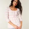 Babydoll-Pullover mit Zopfmuster Babydoll-Pullover mit Zopfmuster