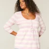Babydoll-Pullover mit Zopfmuster Babydoll-Pullover mit Zopfmuster
