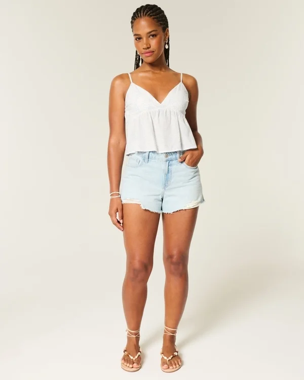 Babydoll-Top mit einfachem Paisley-Muster Babydoll-Top mit einfachem Paisley-Muster