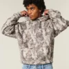 Baggy Cinch Camo Hoodie