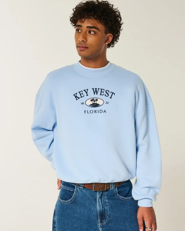 Baggy Cinch Key West Graphic Crew Sweatshirt Baggy Cinch Key West Graphic Crew Sweatshirt