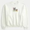 Baggy Cinch Tom und Jerry Grafik-Crew-Sweatshirt Baggy Cinch Tom und Jerry Grafik-Crew-Sweatshirt