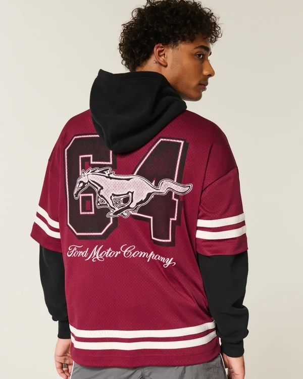 Baggy Ford Mustang Grafik-Jersey Baggy Ford Mustang Grafik-Jersey
