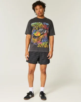 Baggy-Fußballshorts, mittellang