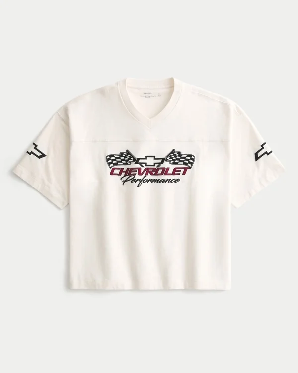 Baggy Heavyweight Crop Chevrolet Graphic Tee Baggy Heavyweight Crop Chevrolet Graphic Tee