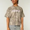 Baggy Heavyweight Crop Dodge Graphic Camo Tee Baggy Heavyweight Crop Dodge Graphic Camo Tee