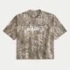 Baggy Heavyweight Crop Dodge Graphic Camo Tee Baggy Heavyweight Crop Dodge Graphic Camo Tee