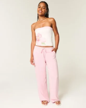 Baggy-Hose mit niedriger Leibhöhe zum Hineinschlüpfen