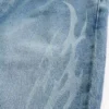 Baggy-Jeans mit mittlerer Waschung und Flammenprint Baggy-Jeans mit mittlerer Waschung und Flammenprint