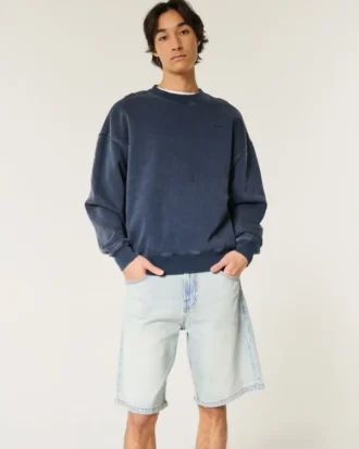 Baggy-Jeansshorts