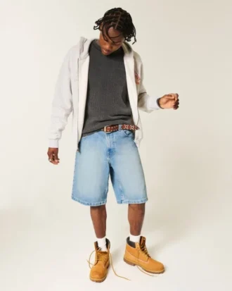 Baggy-Jeansshorts