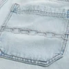 Baggy-Jeansshorts mit Kettenstickerei
