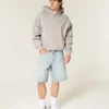 Baggy-Jeansshorts mit Stern-Grafik