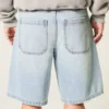 Baggy-Jeansshorts mit Stern-Grafik
