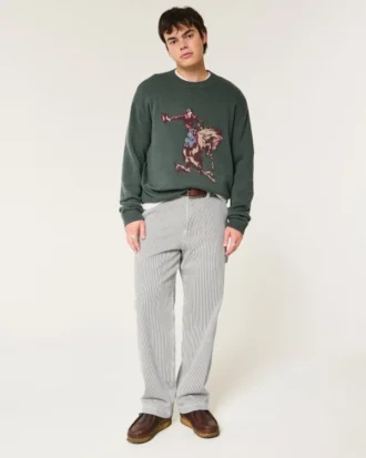 Baggy Painter Jeans mit Railroad-Streifen Baggy Painter Jeans mit Railroad-Streifen