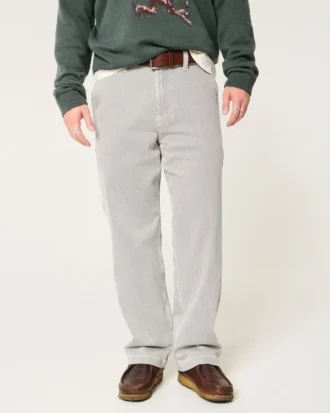 Baggy Painter Jeans mit Railroad-Streifen Baggy Painter Jeans mit Railroad-Streifen