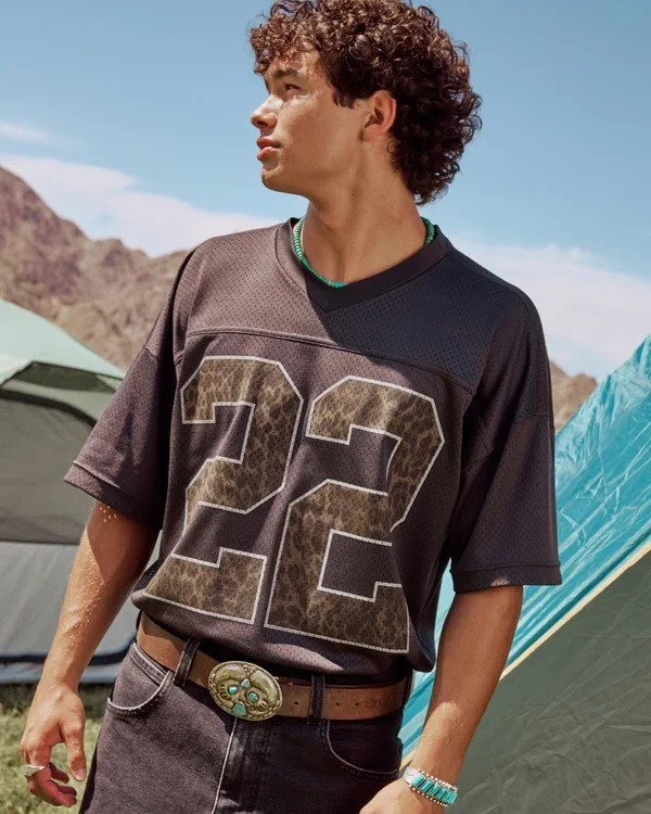 Baggy Pattern Graphic Jersey Baggy Pattern Graphic Jersey