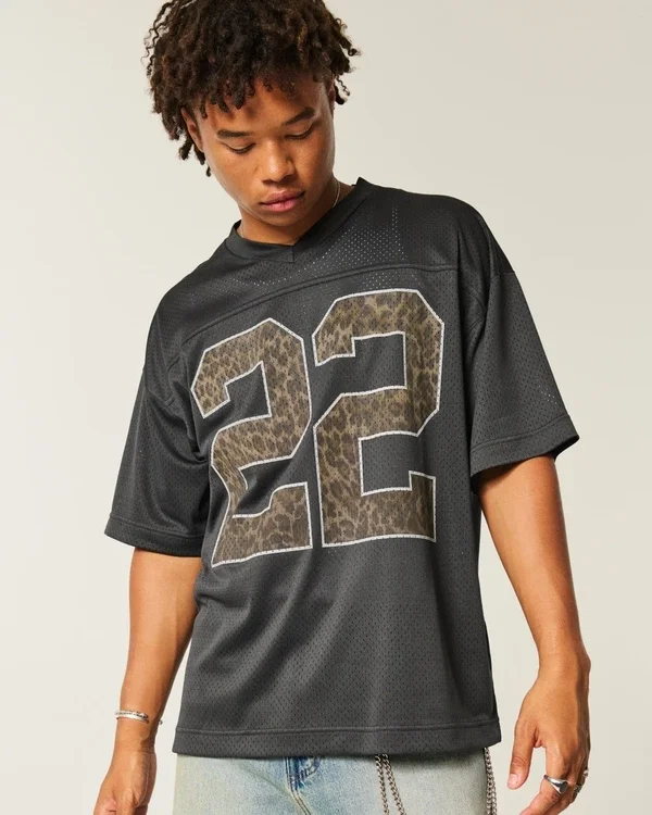 Baggy Pattern Graphic Jersey Baggy Pattern Graphic Jersey