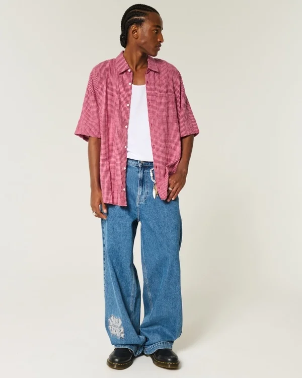 Baggy-Shirt mit kurzen Ärmeln Baggy-Shirt mit kurzen Ärmeln