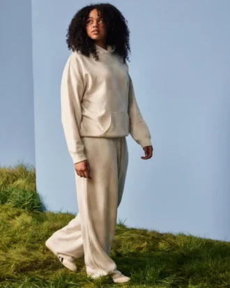 Baggy-Sweathose mit Reh-Print