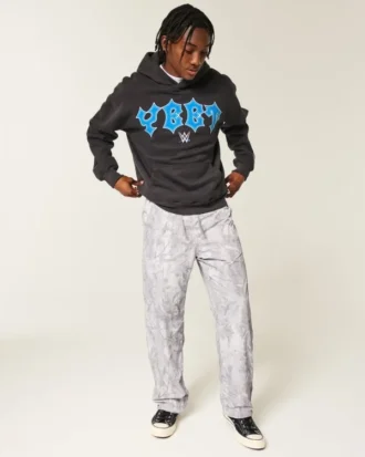 Baggy-Trainingshose in Camouflage-Optik