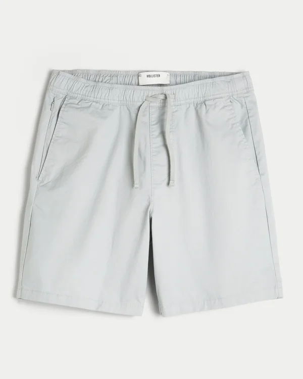 Über dem Knie endende Twill-Shorts zum Hineinschlüpfen Über dem Knie endende Twill-Shorts zum Hineinschlüpfen