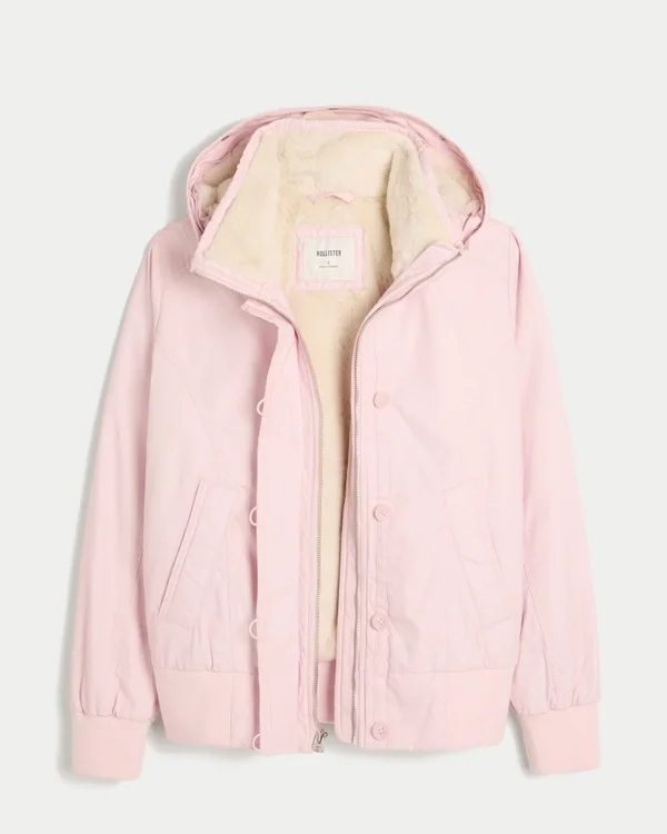 Bomberjacke mit Kunstfellfutter Bomberjacke mit Kunstfellfutter