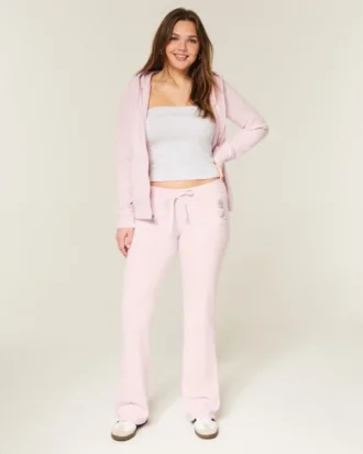 Boot-Sweathose mit Rosenprint