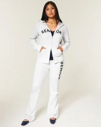 Bootcut-Jogginghose mit Grafik für Senioren