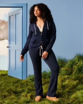 Bootcut-Jogginghose mit Nummerngrafik