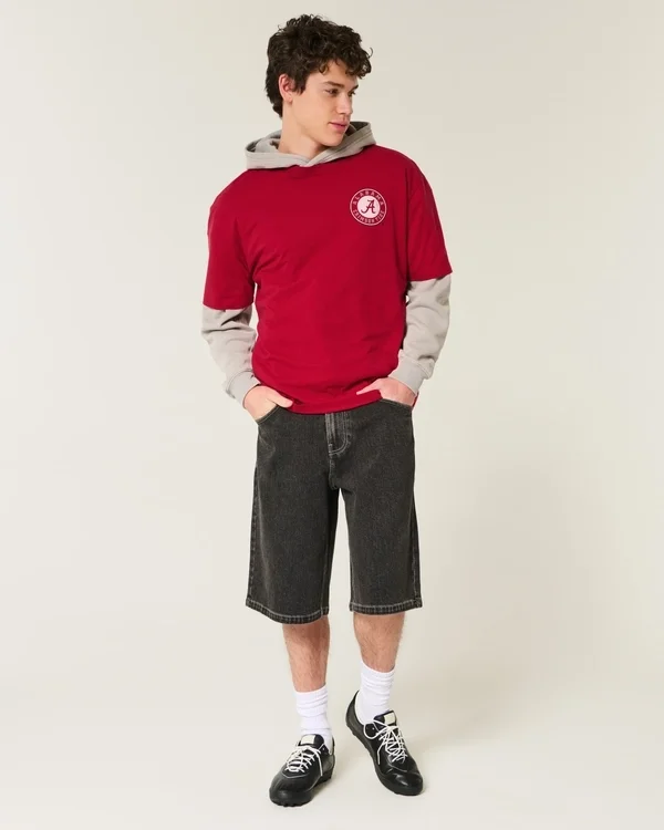 Boxy Alabama Crimson Tide Grafik-T-Shirt Boxy Alabama Crimson Tide Grafik-T-Shirt