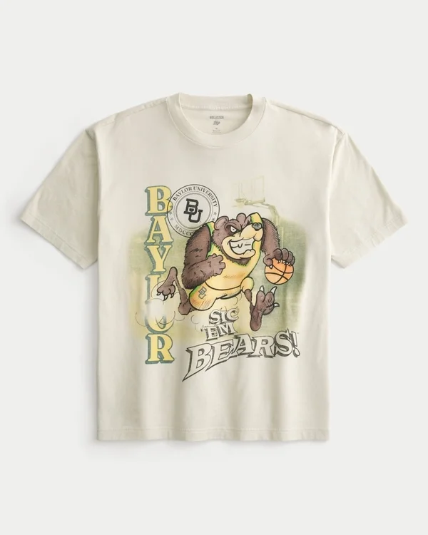 Boxy Baylor University Bears Grafik-T-Shirt Boxy Baylor University Bears Grafik-T-Shirt