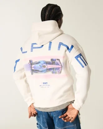 Boxy BWT Alpine Formel-1-Team Grafik-Hoodie